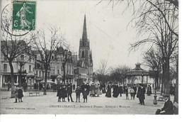 Delcampe - 86 - CHATELLERAULT - ( VIENNE ) - T.B. Vue Animée Du Boulevard Blossac - Kiosque à Musique - Chatellerault