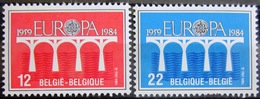 EUROPA            Année 1984         BELGIQUE           N° 2130/2131             NEUF** - 1984