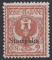 ITALIA - STAMPALIA - 1912 - Unificato 1 Nuovo MH Di Seconda Scelta. - Ägäis (Stampalia)