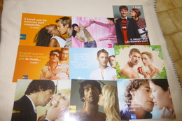 LOT DE 9 CARTES PUBLICITE ...JULES ...TENDRES COUPLES ENLACES - 5 - 99 Postcards