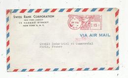 Lettre, Etats Unis , NEW YORK , N.Y. , U.S. POSTAGE 15 ,  1956 , SWISS BANK CORPORATION - Lettres & Documents