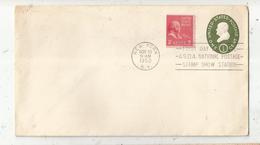 Lettre, Etats Unis , ENTIER POSTAL , FIRST DAY ISSUE ,  NEW YORK ,  N.Y. ,  1950 ,  Flamme, 2 Scans - 1941-60