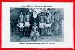OCEANIE - ILES SALOMON -- Tangarare - Une Soeur Missionnaire Avec... - Salomon