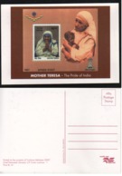 India 2003 P&T Issued Mother Teresa MS Printed Stamp Card  # 19157  Inde Indien - Mutter Teresa