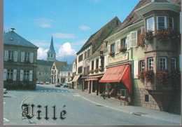 - CPM VILLÉ (67) - Rue Principale 1989 (BOUCHERIE-CHARCUTERIE) - Editions HANSI - - Altri & Non Classificati