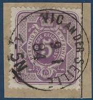 Allemagne Fragment N°31 5 Pfg Violet Obl Elsaas Cachet Allemand De Vic An Der Seille Superbe ! - Used Stamps