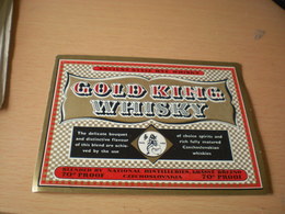 Gold King Whisky  Czechoslocakia Ancient Style Rye Whisky Export - Whisky