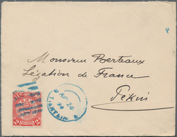 China: 1898, Coiling Dragon 2 C. Carmine Tied Blue Pa-kua With Apted Blue "APL 24 99 (TIEN)TSIN" Alo - Sonstige & Ohne Zuordnung