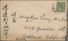 China: 1902, Coiling Dragon 10 C. Tied Lunar Dater "Kwangtung Shinchan -.5.3" To Cover Via Canton In - Autres & Non Classés