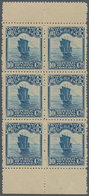 China: 1923, 2nd Peking Printing, Junk 10 C., Examples Of Panes Specially Printed For Booklet, A Bot - Andere & Zonder Classificatie