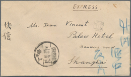 China: 1923/32, Three Interesting Covers, With Express Cover From Nanking To Shanghai, And Two Cover - Andere & Zonder Classificatie