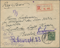 China: 1933, Sven Hedin Self Written Envelope: 1923, 50 C. Reaper Tied "PEPING 1.2.33" To Registered - Sonstige & Ohne Zuordnung