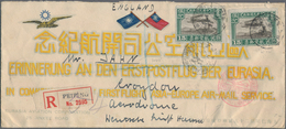 China: 1923, Hall Of Classics $1 Left Margin W. Sheet Marking, Reaper 20 C. (2), 50 C. And Biplane A - Autres & Non Classés