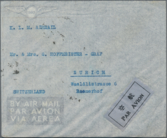 China: 1929/32, Two Air Mail Covers To Switzerland Endorsed "Bandoeng-Amsterdam Air Mail Service" Or - Other & Unclassified