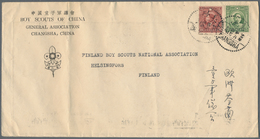 China: 1932/33, Envelope From Boy Scouts Of China, Addressed To Helsingfors, Finland, Bearing Michel - Other & Unclassified