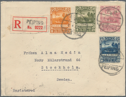 China: 1932, North West Expedition Set With Tan Yan-Kai 5 C., 25 C. On Reverse Tied "PEIPING 1.4.33" - Andere & Zonder Classificatie