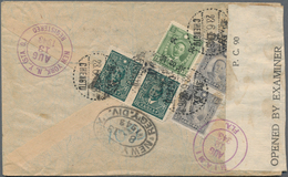 China: 1943, Three Air Mail Covers (inc. Two Registered) To USA, Two Endorsed "Via BOAC To Lagos Nig - Other & Unclassified