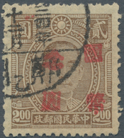 China: 1946, Chengchow Surcharge, $20 On Chunghwa $2, Canc. "Cheng(chow) 34.12..." (Chan 981, $5000) - Andere & Zonder Classificatie