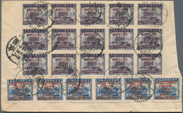 China: 1949, Surcharges On Fiscals, Covers (3), Two Inland And One To Germany. - Autres & Non Classés