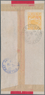China - Lokalausgaben / Local Post: Chinkiang, 1895, 4 C. Yellow, A Top Margin Copy Tied "CHINKIANG - Other & Unclassified