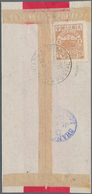 China - Lokalausgaben / Local Post: Chinkiang, 1895, 2 C. Brown Tied "CHINKIANG 16 JL. 95" To Revers - Other & Unclassified