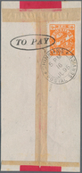 China - Lokalausgaben / Local Post: Chinkiang, Dues, 1895, 3rd Issue, 10 C. Orange Tied Oval "TO PAY - Other & Unclassified
