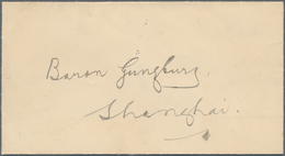 China - Lokalausgaben / Local Post: Hankow, 1893, Stampless Subscription Cover Marked On Reverse Vio - Other & Unclassified