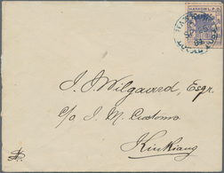 China - Lokalausgaben / Local Post: Hankow, 1893, 20 C. Blue Tied Blue "HANKOW C SP 25 94" To Wester - Other & Unclassified
