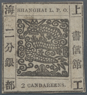 China - Shanghai: 1865, "Candareens." In The Plural, 2 Er Black On Thin Wove Paper, Liv. 28 Pr. 54a, - Other & Unclassified