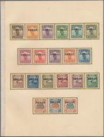 China - Provinzausgaben - Mandschurei (1927/29): 1927, 1/2 C.-$5 Complete Set Pasted To Page From Of - Manchuria 1927-33