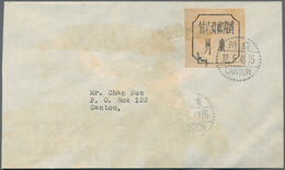 China - Ausgaben Der Provinzen (1949): Canton,1949, Three Postage Fee Paid Covers, Two Roman Letter - Other & Unclassified
