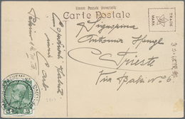 China - Fremde Postanstalten / Foreign Offices: Austria, 1910/20: Trisected Circle "K.u.K. MARINEDET - Other & Unclassified