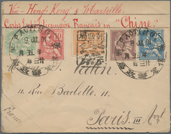 China - Fremde Postanstalten / Foreign Offices: France, 1901, French Mainland Issues 5 C., 10 C., 15 - Other & Unclassified