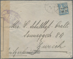 China - Fremde Postanstalten / Foreign Offices: France, 1917, 10 C./25 Cts Tied "SHANGHAI 4-4 17" To - Other & Unclassified