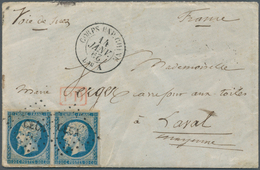 China - Besonderheiten: 1862 - French Expeditionary Forces. Envelope With Contents Written From 'Lie - Other & Unclassified