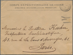 China - Besonderheiten: 1901, French Military Mail, Preprinted Envelope Of CEDC Originating From 're - Altri & Non Classificati
