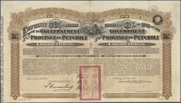 China - Besonderheiten: 1913 - China / Government Of The Province Of Petchili. Gold Loan 5 1/2 % Wit - Other & Unclassified