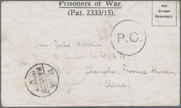 China - Besonderheiten: 1918. Prisoner Of War Folded Letter Envelope Headed 'Prisoners Of War' With - Other & Unclassified