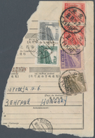 China - Volksrepublik: 1951, Partial Piece Of A Parcel Label Addressed To Hungary, Bearing The Tiana - Sonstige & Ohne Zuordnung