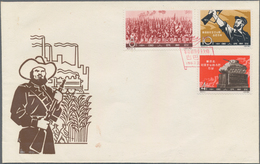 China - Volksrepublik: 1963, 4th Anniv Of Cuban Revolution (C97), Two Official FDCs Bearing The Full - Otros & Sin Clasificación