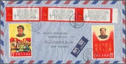 China - Volksrepublik: 1967, Airmail Envelope Addressed To Bremen. West Germany, Bearing Michel 848, - Other & Unclassified