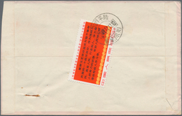 China - Volksrepublik: 1967, 'Yenan Forum 'our Task'' 8 F. Single Franking On Reverse Of Cover Tied - Otros & Sin Clasificación