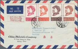 China - Volksrepublik: 1967, 52 F Mao Together With 4 F., 35 F. And 43 F. Definitives On Airmail Cov - Sonstige & Ohne Zuordnung