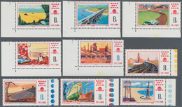 China - Volksrepublik: 1976, Fourth Five Year Plan (J8), Three Sets, MNH, Used With Shanghai Date St - Sonstige & Ohne Zuordnung