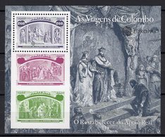 Columbus In Barcelona CEPT 1992 Portugal Block 89 ** 6€ Entdeckung Amerika Hoja Bloque S/s Bloc Sheet M/s Bf Europa - 1992