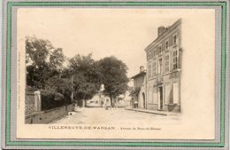 CPA - VILLENEUVE-de-MARSAN (40) - Aspect De L'avenue De Mont-de-Marsan En 1900 - Villeneuve De Marsan