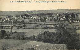 - Pyrenées Atlantiques -ref-A557- Pontacq - Vue Generale Prise De La Cote De Ger - Carte Bon Etat - - Pontacq