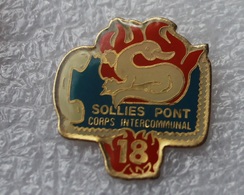 Pin's Pompiers Solliès-Pont - Pompiers