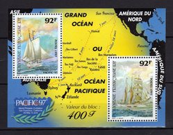 POLYNESIE Polynesia 1997 Pacific 97 Bateau Ship  Yv Bl 22 MNH ** - Hojas Y Bloques