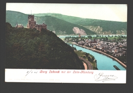 Lahnstein - Burg Lahneck Mit Der Lahn-Mündung - Single Back - 1905 - Lahnstein